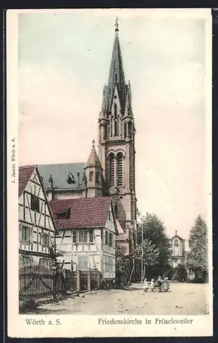 AK Wörth a. S., Friedenskirche in Fröschweiler