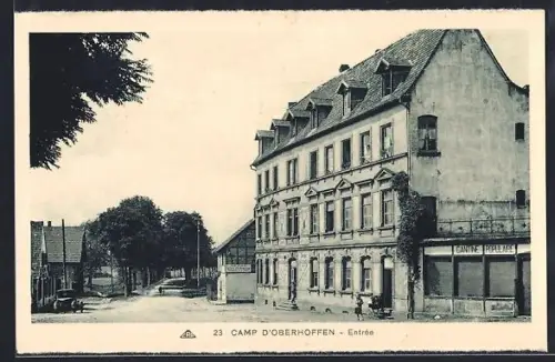 AK Camp d`Oberhofen, Entrée