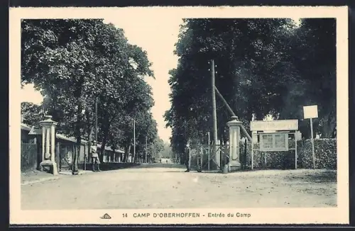 AK Camp d`Oberhofen, Entreée du Camp