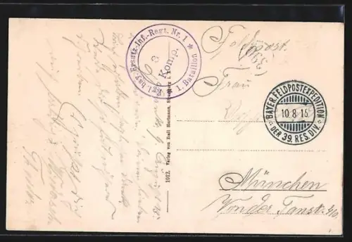 AK Donon /Vogesen, Strassenpartie mit Villen