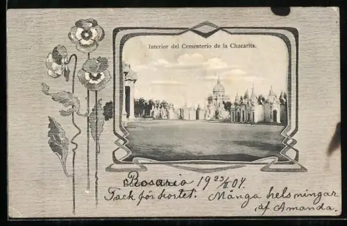 AK Buenos-Aires, Interior del Cementerio de la Chacarita