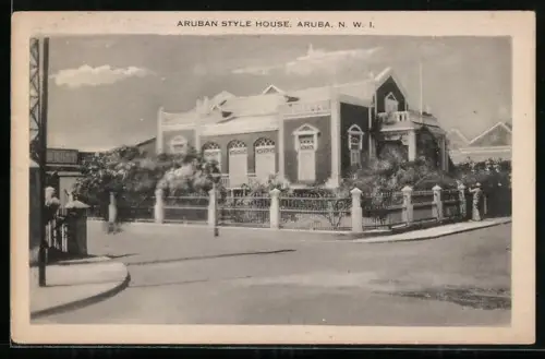 AK Aruba /N. W. I.., Aruban Style House