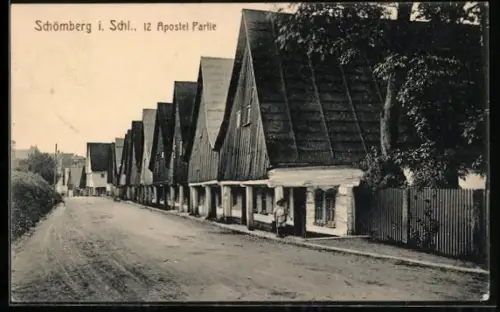 AK Schömberg i. Schl., 12 Apostel Partie