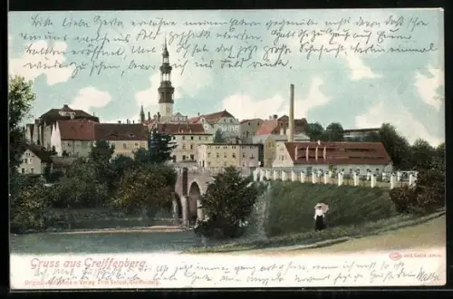 AK Greiffenberg, Panorama mit Brücke
