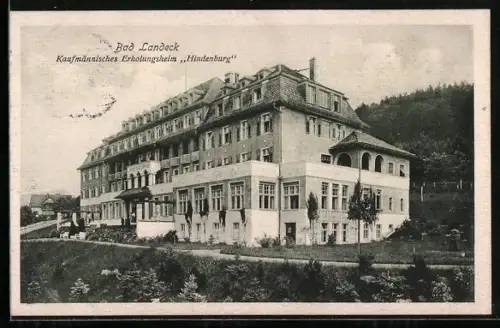 AK Bad Landeck, Kaufmännisches Erholungsheim Hindenburg