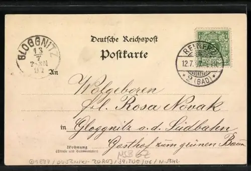 AK Bad Reinerz, Wandelbahn, Musik-Pavillon, Ulriken-Quelle