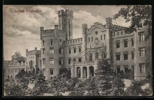 AK Sibyllenort, Blick zum Schloss