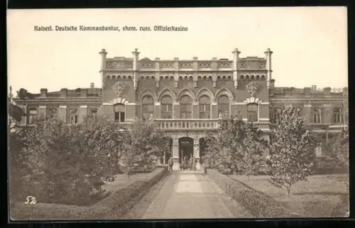 AK Modlin, Kaiserl. Deutsche Kommandantur, ehem. russ. Offizierkasino