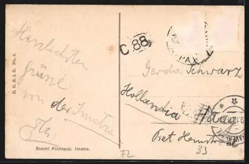 AK Imatra, Panorama mit Schloss