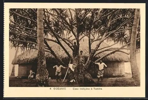 AK Oceanie, Case indigéne a Tantira