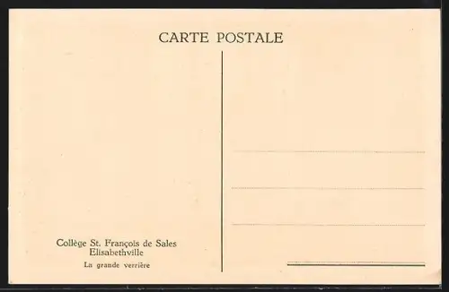 AK Elisabethville, Collège St. Francois de Sales, La grande verrière