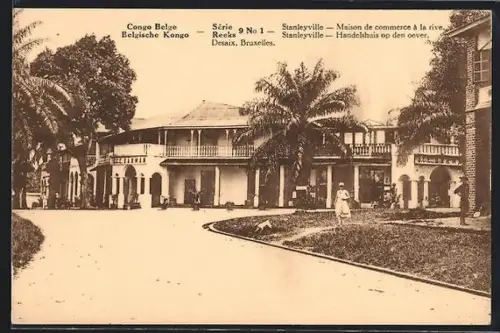 AK Reeks, Stanleyville, Maison de commerce à la rive