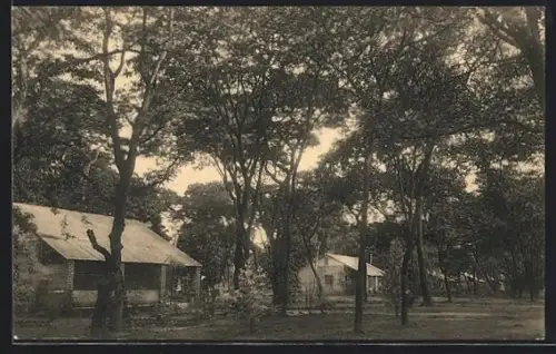 AK Elisabethville, Usine Métallurgique de l`U. M., Quartier des Employés