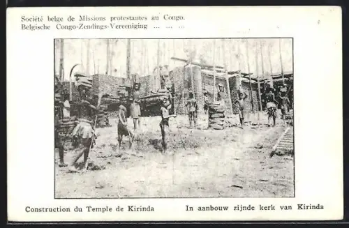AK Kirinda, Société belge de Missions protestantes au Congo, Construction du Temple