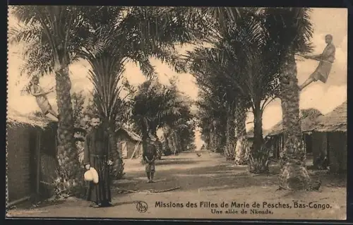 AK Nkenda, Mission des Marie de Pesches, Une allée