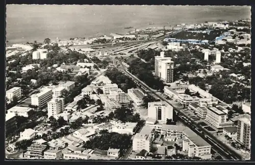 AK Leopoldville, Vue aérienne du Centre Commercial