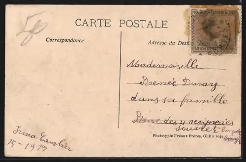 AK Congo Belge, Construction d`une maison en pisé