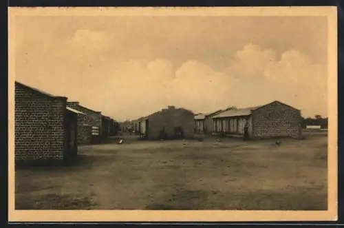 AK Kilo, Mines d`Or de Kilo-Moto, Camp des travailleurs à Kasenye, Vue générale avec cuisines