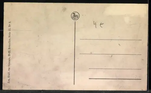 AK Anvers, Place de Meir, Strassenbahn 2