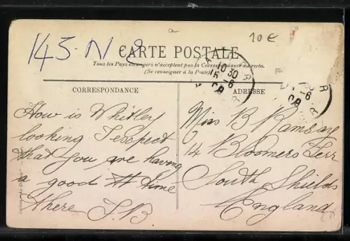 AK Alger, Strassenbahn auf der Strasse Michelet