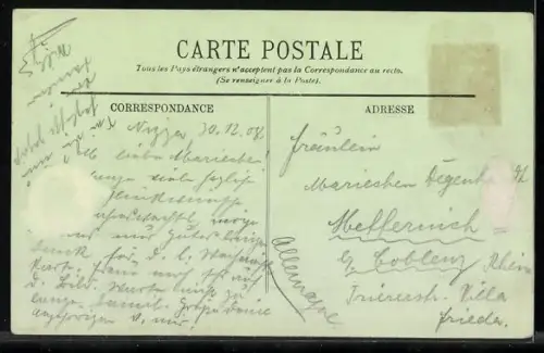 AK Nice, Le Casino, Strassenbahn