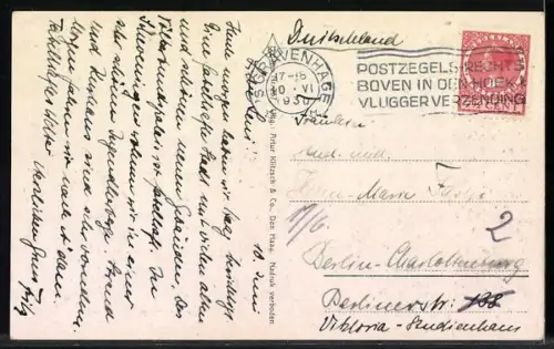 AK Den Haag, Gevangenpoort, Strassenbahn