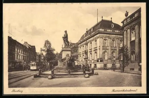 AK Duisburg, Bismarckdenkmal