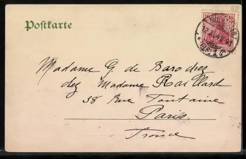 AK Mulhouse, Place du nouveau Quartier mit Strassenbahn