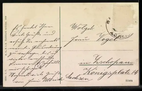 AK Gablonz a. N., Rathaus mit Strassenbahn