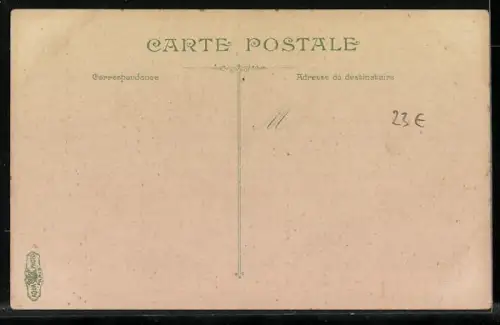 AK Marseille, Le cours Belsunce, Strassenbahn