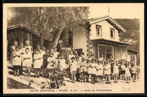 AK Grasse /A.-M., Notre Montagne, Ecole du Préventorium