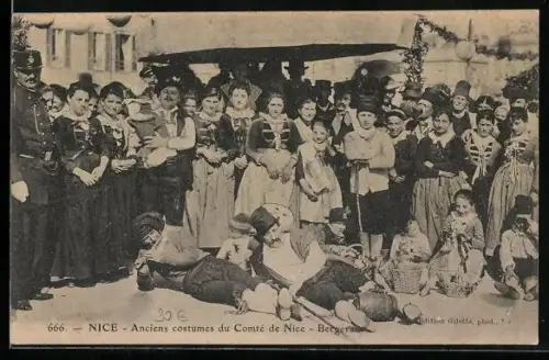 AK Nice, Anciens costumes du Comté de Nice, Bergers