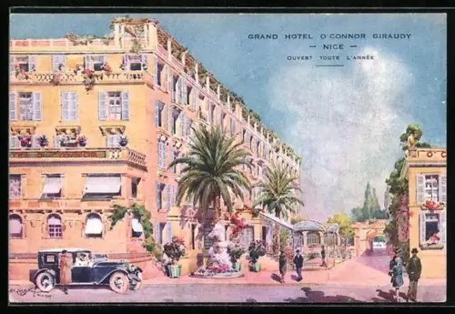 Künstler-AK Nice, Grand Hotel O'Conner Giraudy