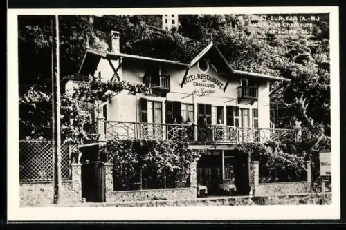 AK Touet-sur-Vaar /A.-M., Hotel Restaurant des Chasseurs