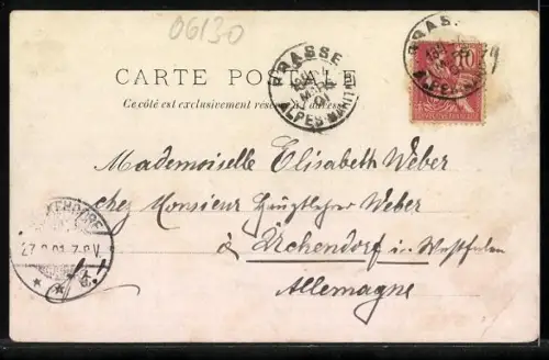 AK Grasse, Vue du Grand Hôtel