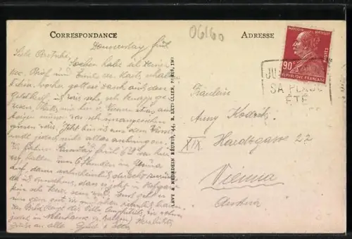 AK Juan-les-Pins, Le Boulevard de la Plage