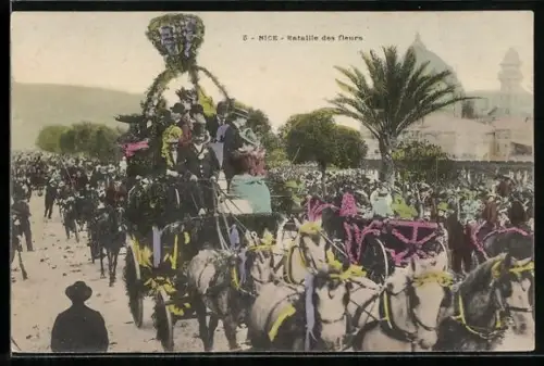 AK Nice, Bataille des fleurs