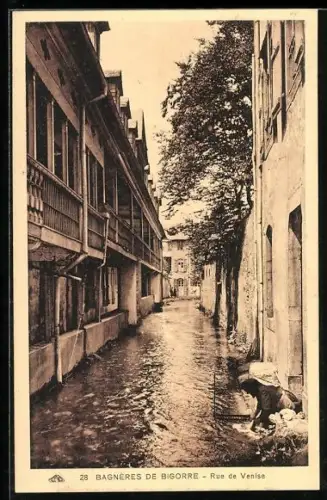 AK Bagnéres-de-Bigorre, Rue de Venise