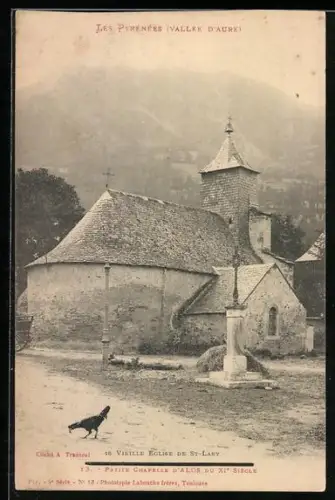 AK St-Lary /Vallée d`Aure, Les Pyrénées, Vieille Eglise, Petite Chapelle d`Alos