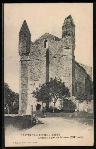 AK Castelnau Rivière Basse, Ancienne Eglise du Mazères