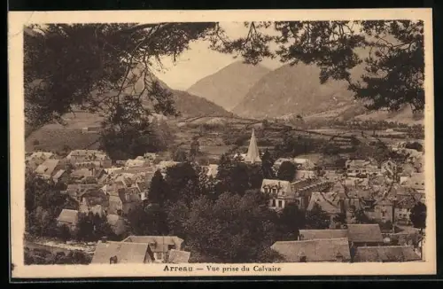 AK Arreau, Vue prise du Calvaire