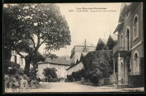 AK Capvern, Les Hautes-Pyrénées, Carrefour de la Poste