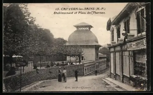 AK Capvern-les-Bains /H.-P., Etablissement et Place des Thermes