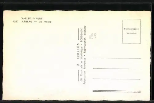 AK Arreau, Vallee d`Aure, La Mairie