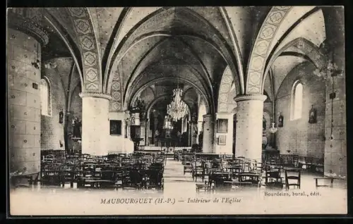 AK Maubourguet /H.-P., Intérieur de l`Eglise