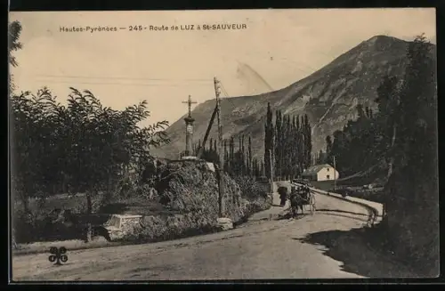 AK St-Sauveur, Hautes-Pyrénées, Route de Luz à St-Sauveur