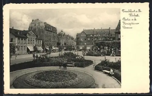 AK Frankfurt a. M.-Höchst, Partie an der Königsteinerstrasse