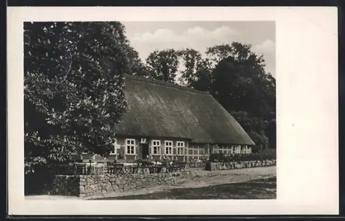 AK Niederhaverbeck, Gasthof zum Heidekrug, W. Menke