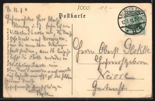 AK Berlin, Weinrestaurant Traube, Leipzigerstr. 117-118, Innenansicht