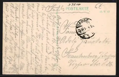 AK Hann.-Münden, Gesamtansicht, Junge Dame, Weserlied